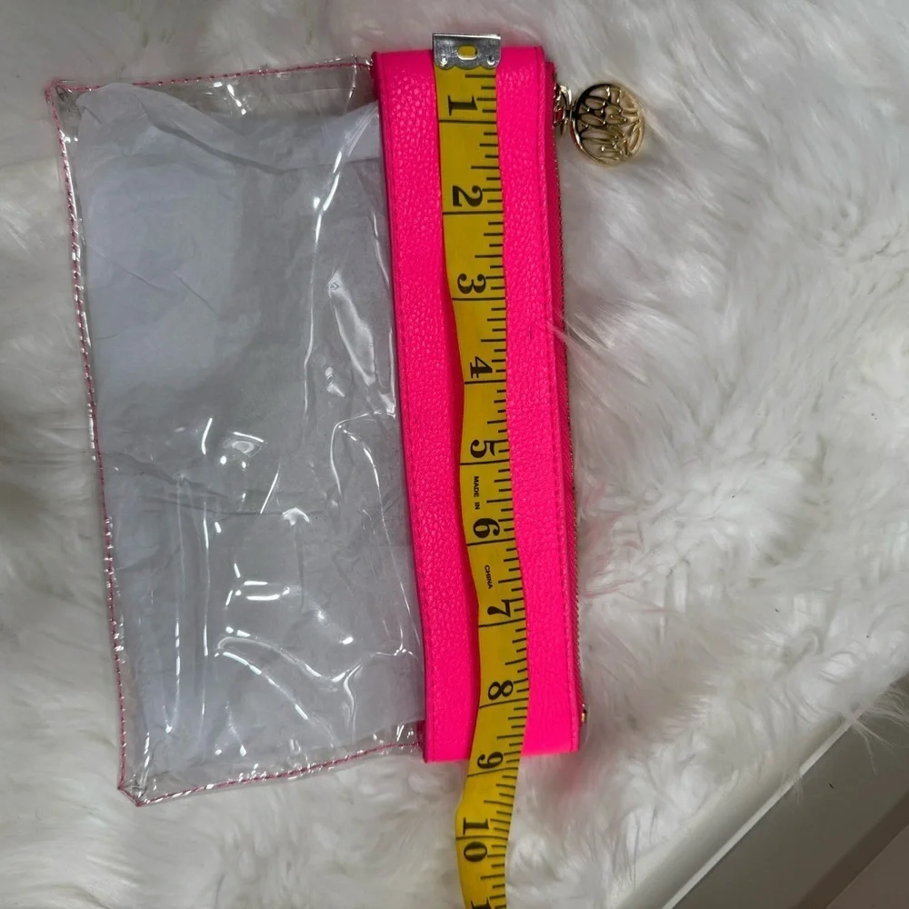 Lilly Pulitzer Neon Pink Clear bag
